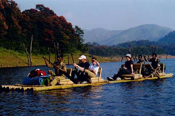Bamboo-rafting